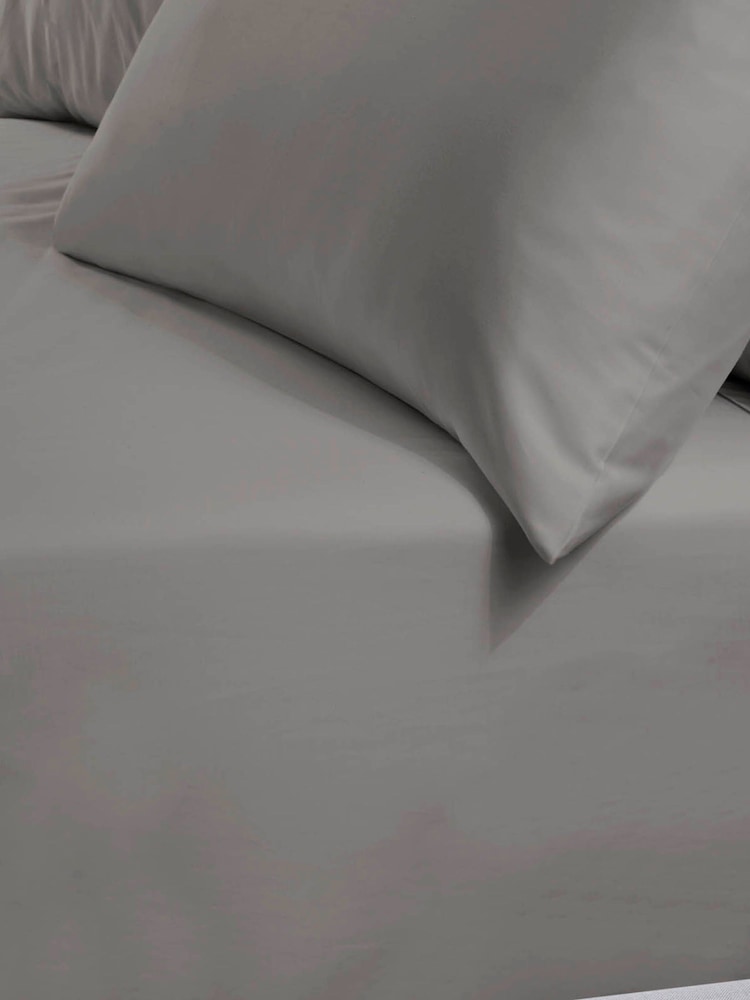 TLC Grey 5* 480 Thread Count Fitted Sheet - Image 1 of 1