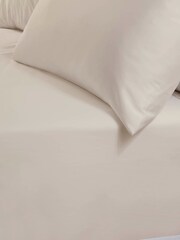 TLC Cream 5* 480 Thread Count Fitted Sheet - Image 1 of 1