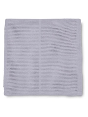 Martex Baby Grey Cellular 100% Cotton Blanket - Image 4 of 4