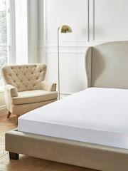 Liddell White 400 Thread Count Egyptian Cotton Fitted Sheet - Image 1 of 2