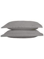 TLC Set of 2 Grey 5* 480 Thread Count Pillowcases - Image 1 of 1