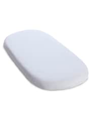 Clair De Lune White Crib 100% Cotton Fitted Sheet - Image 2 of 4
