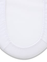 Clair De Lune White Crib 100% Cotton Fitted Sheet - Image 4 of 4
