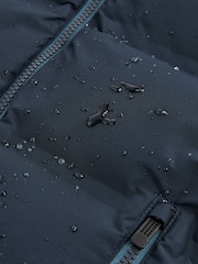 Navy Blue Fleece Lined Padded Puffer Coat (3-16yrs) - Image 6 of 7