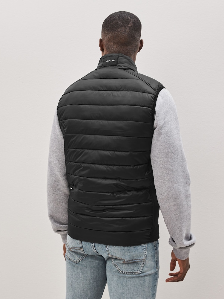 Calvin Klein Black Puffer Gilet - Image 2 of 5