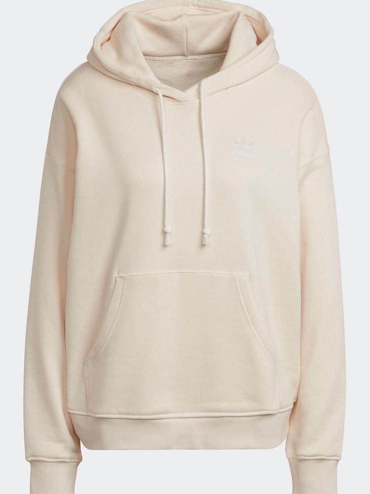 adidas Originals White 100% Cotton Always Graphic Hoodie - Image 6 of 6
