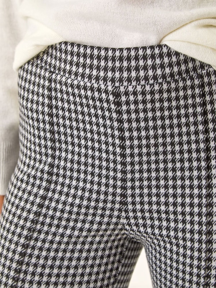 Roman Black Check Print Ponte Slim Leg Trousers - Image 5 of 5