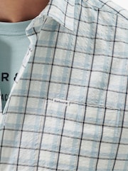 Barbour® Margrave Seersucker White Short Sleeve Shirt - Image 5 of 5