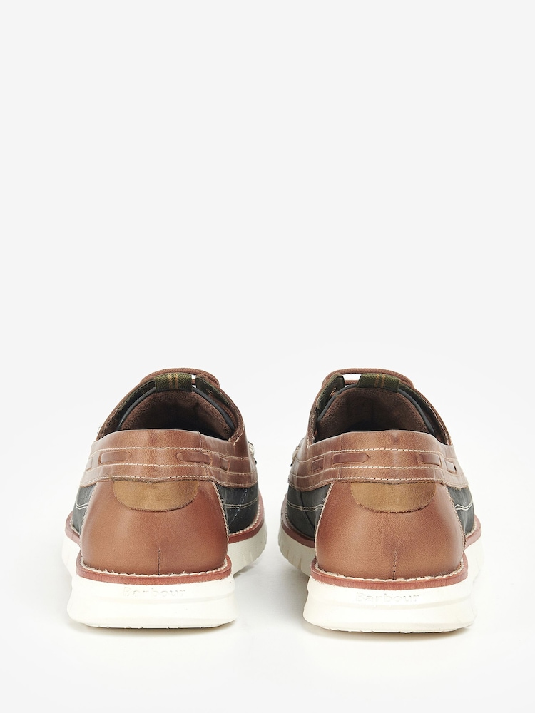 Barbour® Navy Hardy Boatshoes - Image 5 of 5 Barbour® Navy Hardy Boatshoes - Image 5 of 5