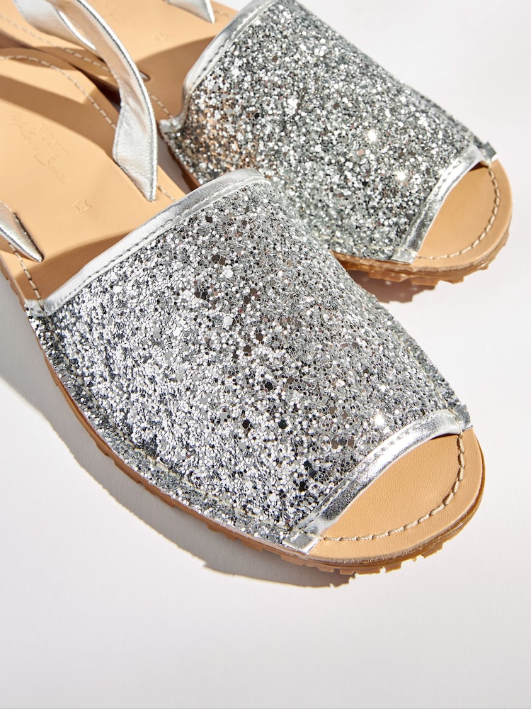 Silver Regular/Wide Fit Beach Sandals - Image 5 of 5 Silver Regular/Wide Fit Beach Sandals - Image 5 of 5