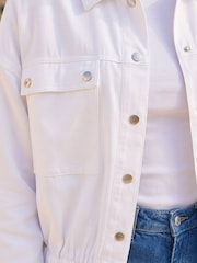 Roman White Utility Collared Pocket Jacket - Image 4 of 4