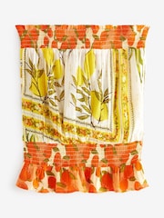 Yellow Lemon Print Sparkle Bandeau Boobtube Vest - Image 4 of 4