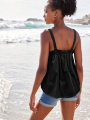 Black Sleeveless Cami Top - Image 2 of 4