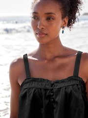 Black Sleeveless Cami Top - Image 3 of 4