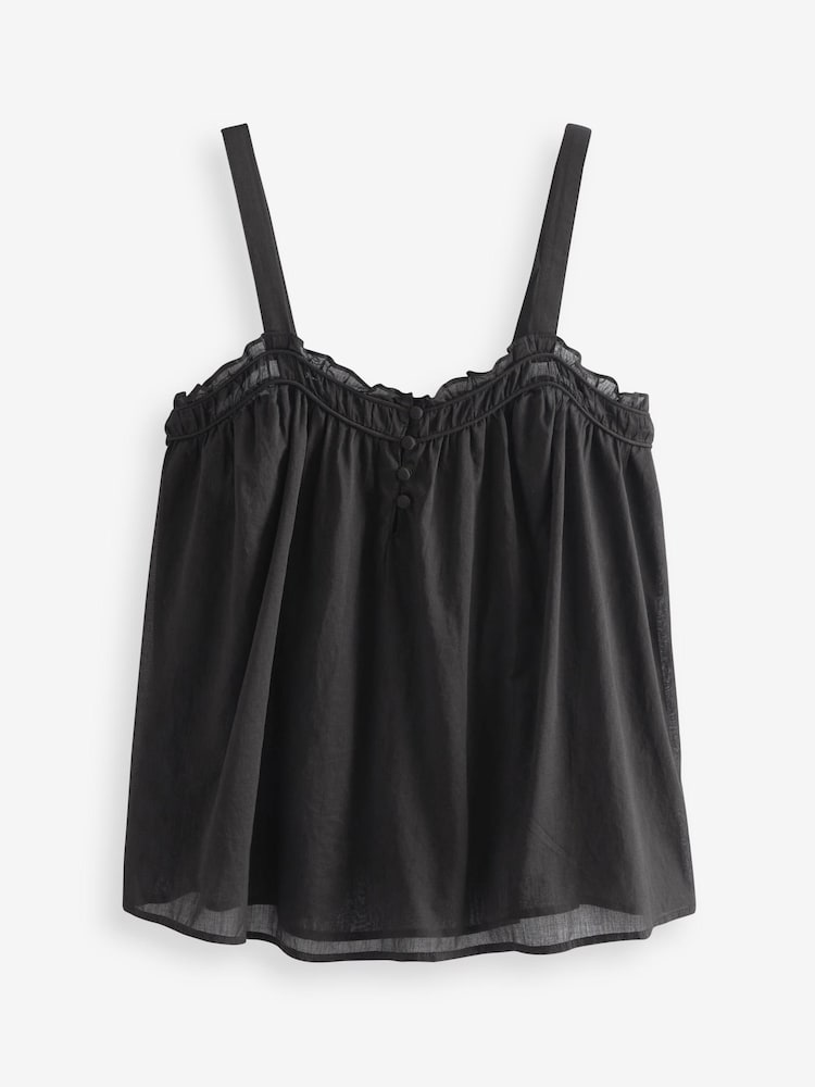 Black Sleeveless Cami Top - Image 4 of 4