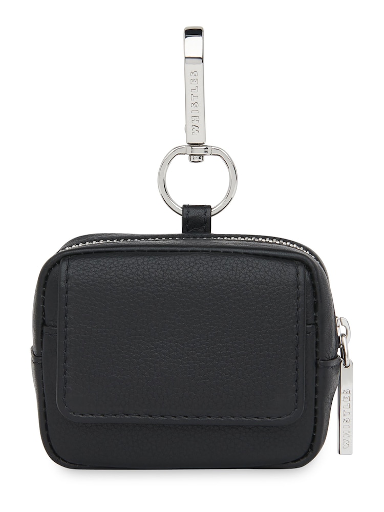 Whistles Black Bibi Keyring Purse - Image 1 of 4