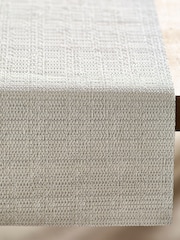 Silver Metallic PVC Wipeclean Kitchen Table Runner - Image 2 of 5