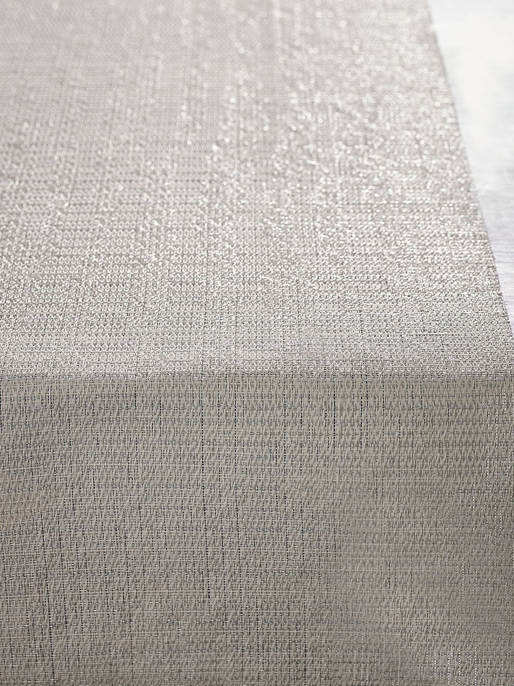 Silver Metallic PVC Wipeclean Kitchen Table Runner - Image 5 of 5
