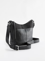 Black Casual Messenger Cross-Body Bag - Image 4 of 8