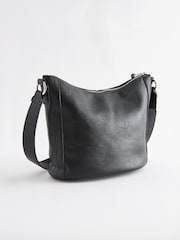 Black Casual Messenger Cross-Body Bag - Image 5 of 8