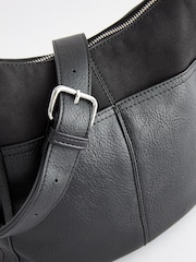 Black Casual Messenger Cross-Body Bag - Image 7 of 8