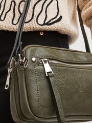 Khaki Green Utility Stud Cross-Body Bag - Image 2 of 6