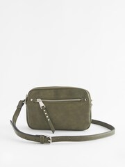 Khaki Green Utility Stud Cross-Body Bag - Image 3 of 6