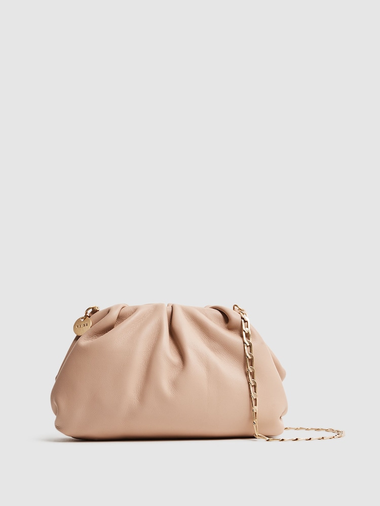 Colorete - Clutch de cuero de nappa Elsa de Reiss - Imagen 1 de 6