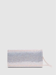 Reiss Silver Dakota Disco Baguette Bag - Image 7 of 7