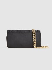 Черный - Атласный плиссированный клатч Reiss Camille - Изображение 5 из 6