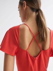 Reiss Coral Eleni Petite Cap Sleeve Maxi Dress - Image 6 of 7