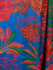Multi Coloured Large Scale Floral Print Strappy Sleeveless Wide Leg Jumpsuit - Image 5 of 5