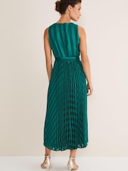 Phase Eight Green Beverley Stripe Jacquard Midaxi Dress - Image 2 of 6