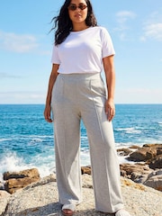 Roman Grey Curve Front Pleat Trousers - Image 1 of 4