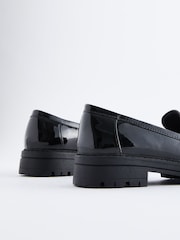 Black Patent School Chunky Tassel Loafers - Image 5 of 6