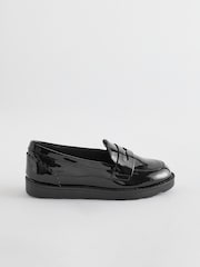Brevet noir - Mocassins School en cuir à semelle slim - Image 2 de 7
