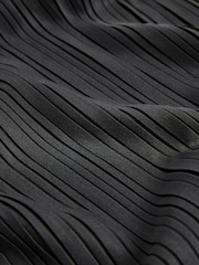 Black Plisse Midi Skirt - Image 4 of 4