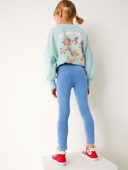 Light Blue Denim Leggings (3-16yrs) - Image 3 of 5