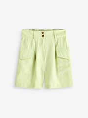 Green Tailored Utility Detail Shorts - Image 6 of 6