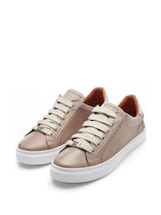 Moda in Pelle Anatoli Trainers With Ciruclar Cut Out Detail Around Lace Holes - Image 2 of 3