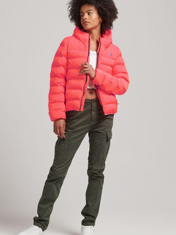 Superdry Pink Heat Sealed Padded Jacket - Image 2 of 3