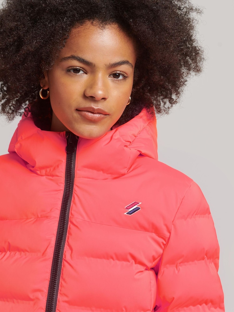 Superdry Pink Heat Sealed Padded Jacket - Image 3 of 3