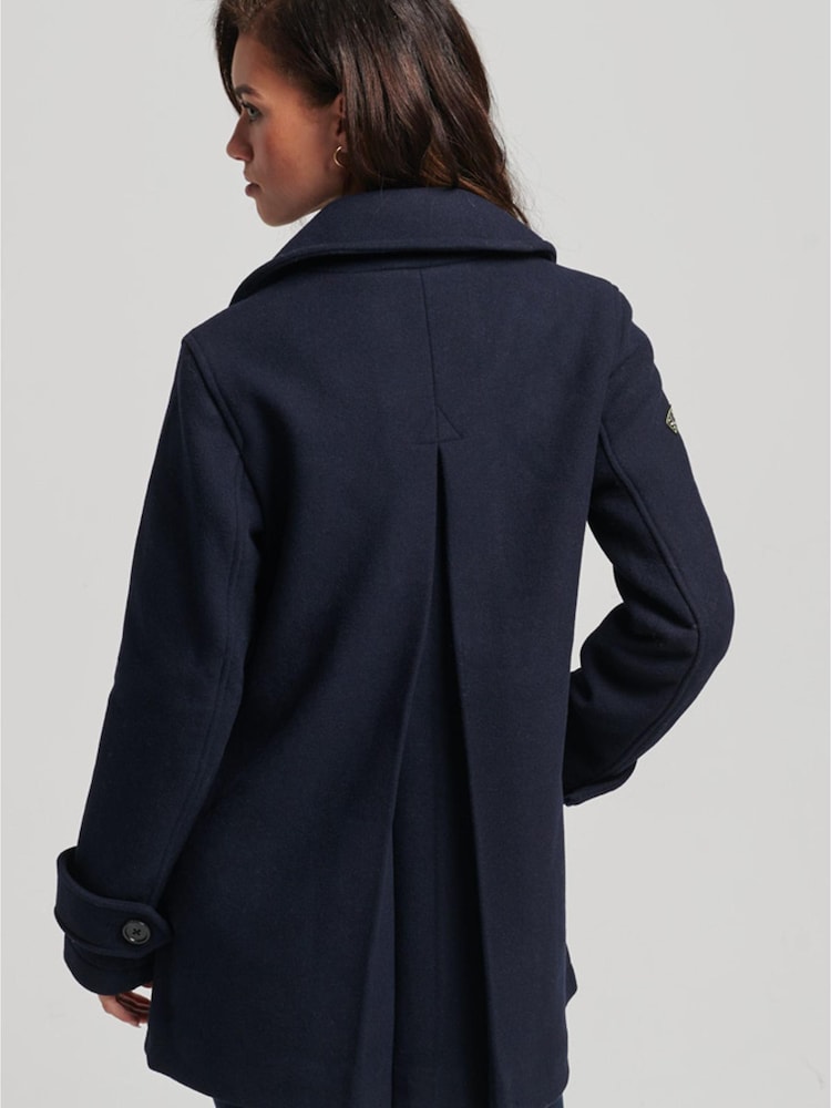 Superdry Zweireihige Cabanjacke aus Wolle - Bild 2 von 6
