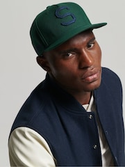 Superdry Green Graphic B-Boy 100% Cotton Cap - Image 1 of 5