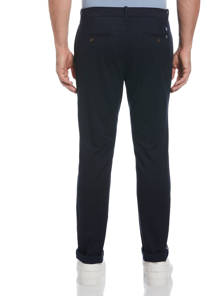 Azul - Original Penguin Slim Fit Trousers - Imagen 2 de 3