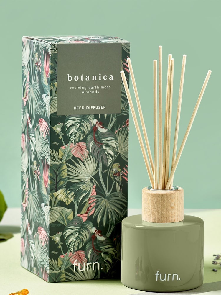 furn. Jade Green Amazonia Botanica Scented Reed Diffuser - Image 1 of 2 furn. Jade Green Amazonia Botanica Scented Reed Diffuser - Image 1 of 2
