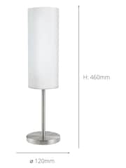 Eglo White Troy 3 Nickel Matte Table Lamp - Image 3 of 3
