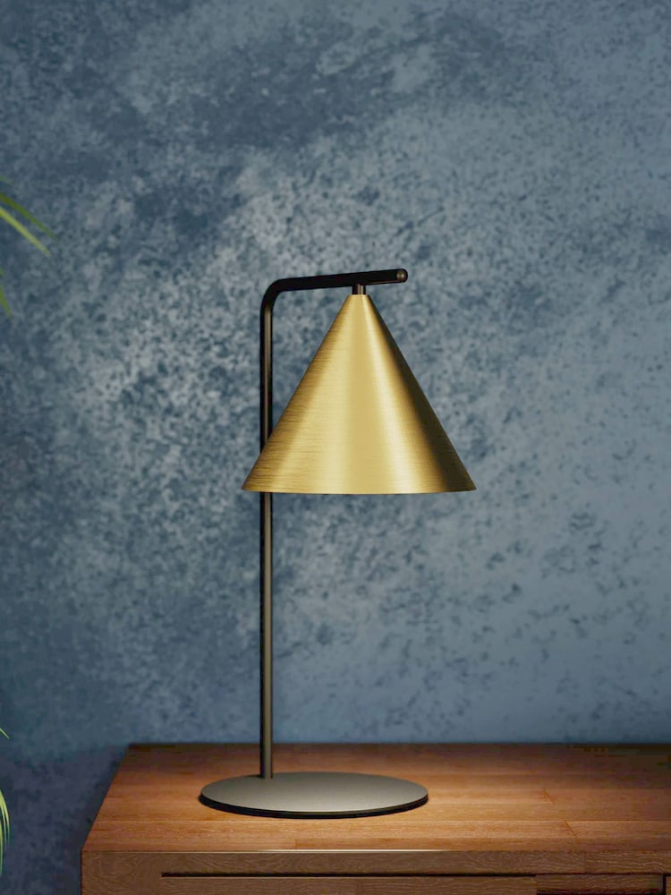 Eglo Gold Narices Brushed Gold Table Lamp - Image 1 of 3 Eglo Gold Narices Brushed Gold Table Lamp - Image 1 of 3