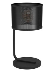 Eglo Black Manby Mesh Drum Table Lamp - Image 2 of 3
