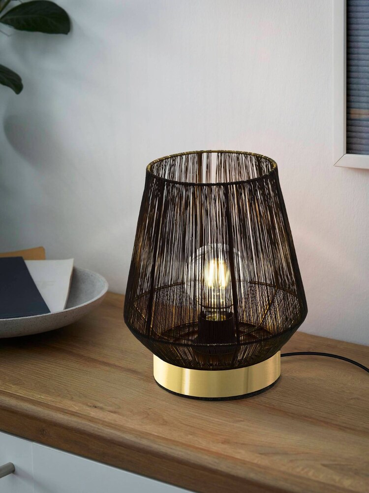 Eglo Black Escandidos Brushed Table Lamp - Image 1 of 3
